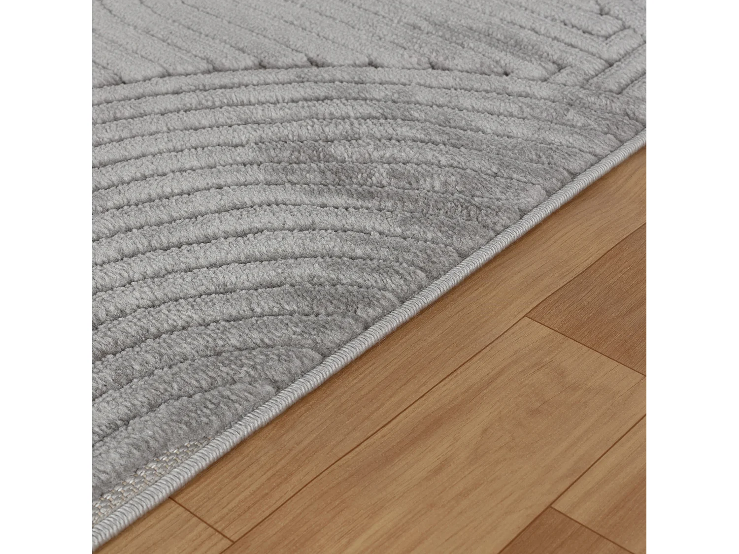 Tapis d'Intérieur/Extérieur Scandinave Moderne - Gris - 80x150cm - REYKO