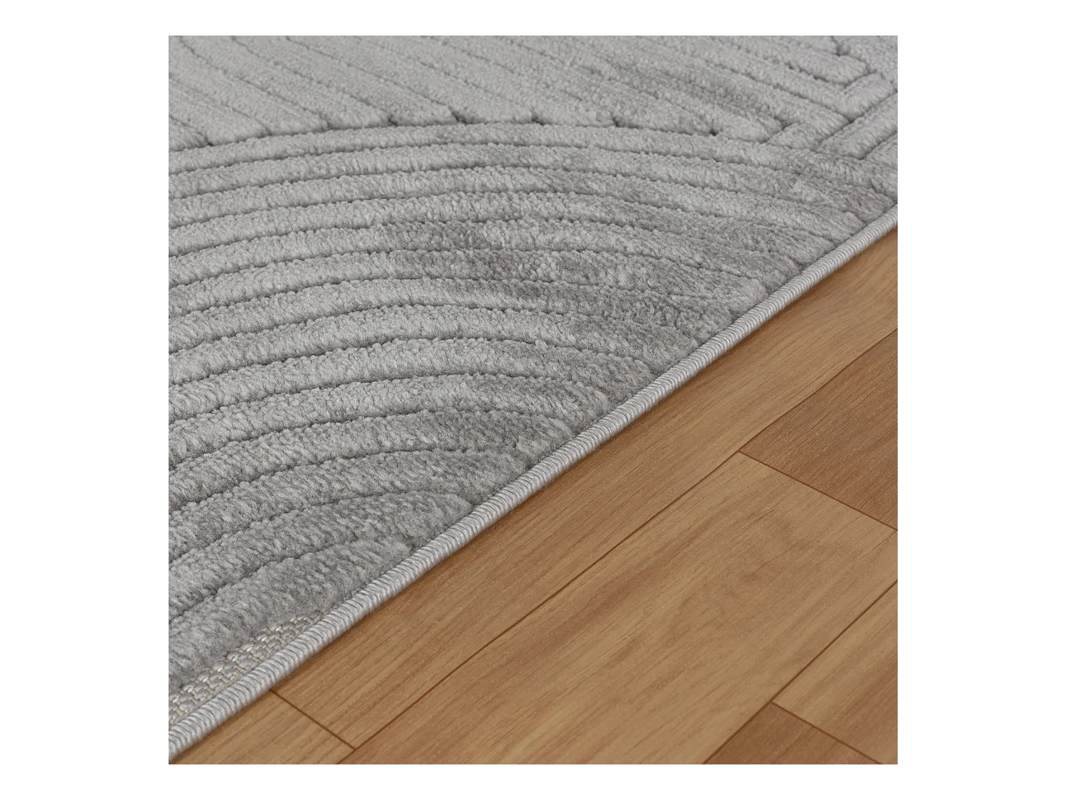 Tapis d'Intérieur/Extérieur Scandinave Moderne - Gris - 80x150cm - REYKO
