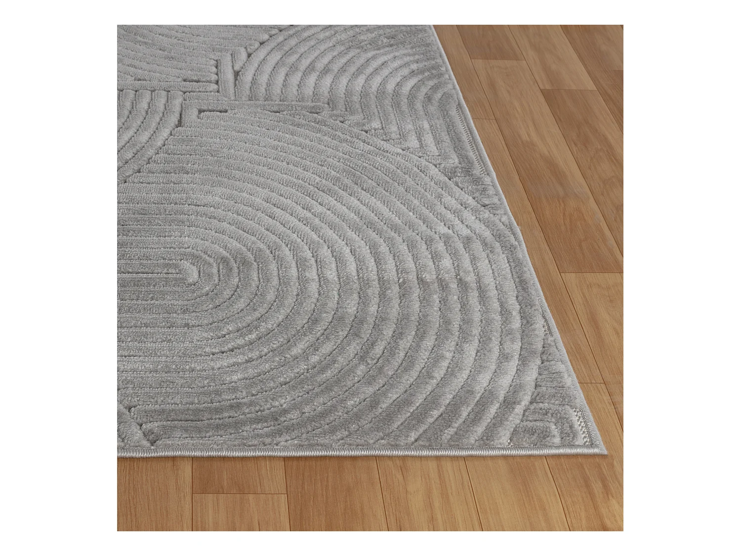 Tapis d'Intérieur/Extérieur Scandinave Moderne - Gris - 80x150cm - REYKO