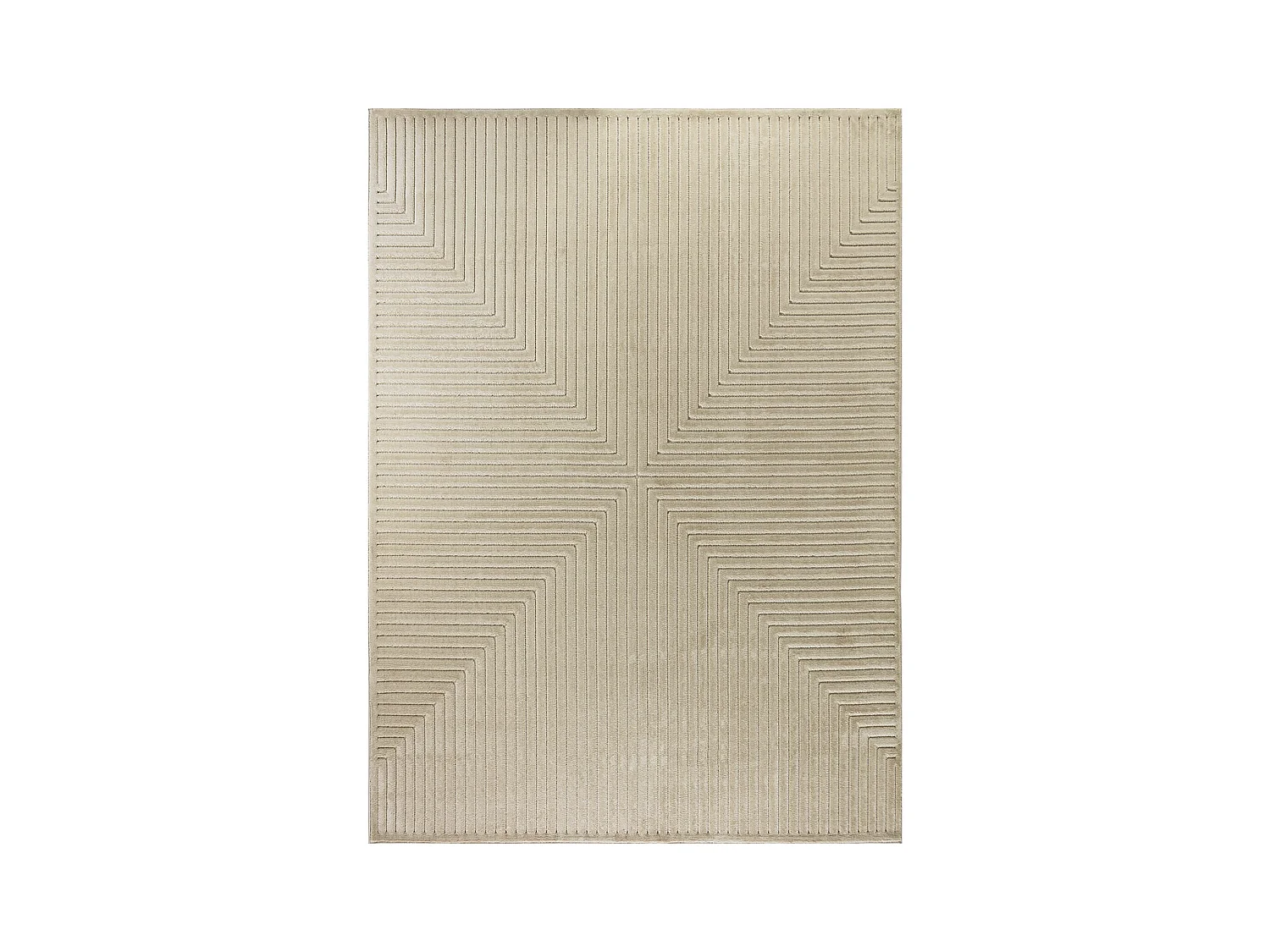 Tapis d'Intérieur/Extérieur Scandinave Moderne - Beige - 120x170cm - KIYOSHI