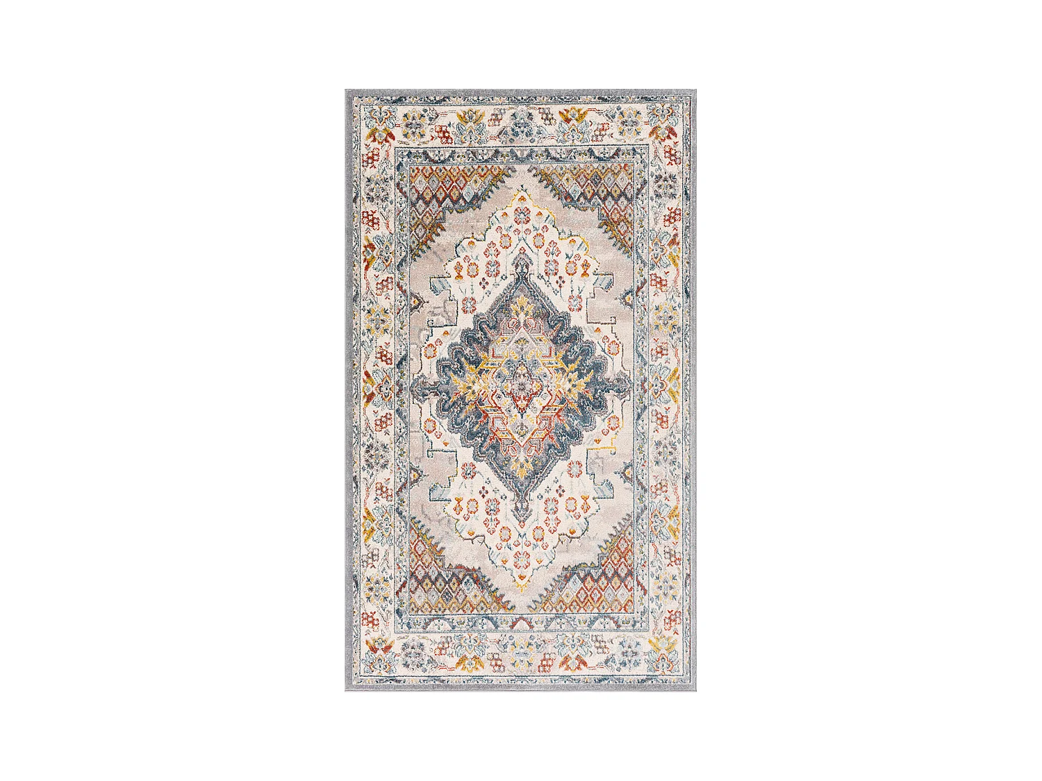 Vintage Oosters Tapijt - Meerkleurig/Bruin - 80x150cm - JADE