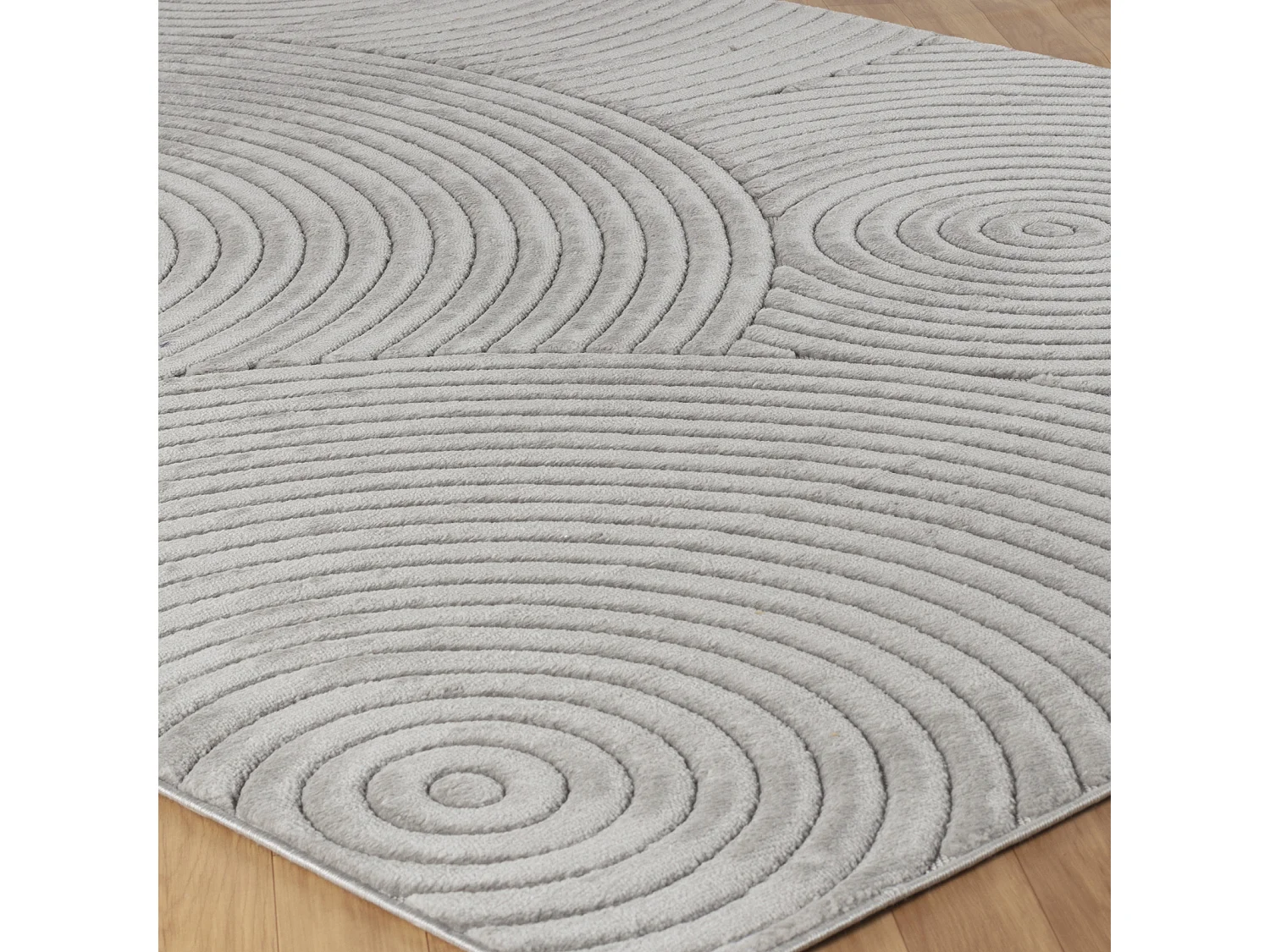 Tapis d'Intérieur/Extérieur Scandinave Moderne - Gris - 200x275cm - KOANA