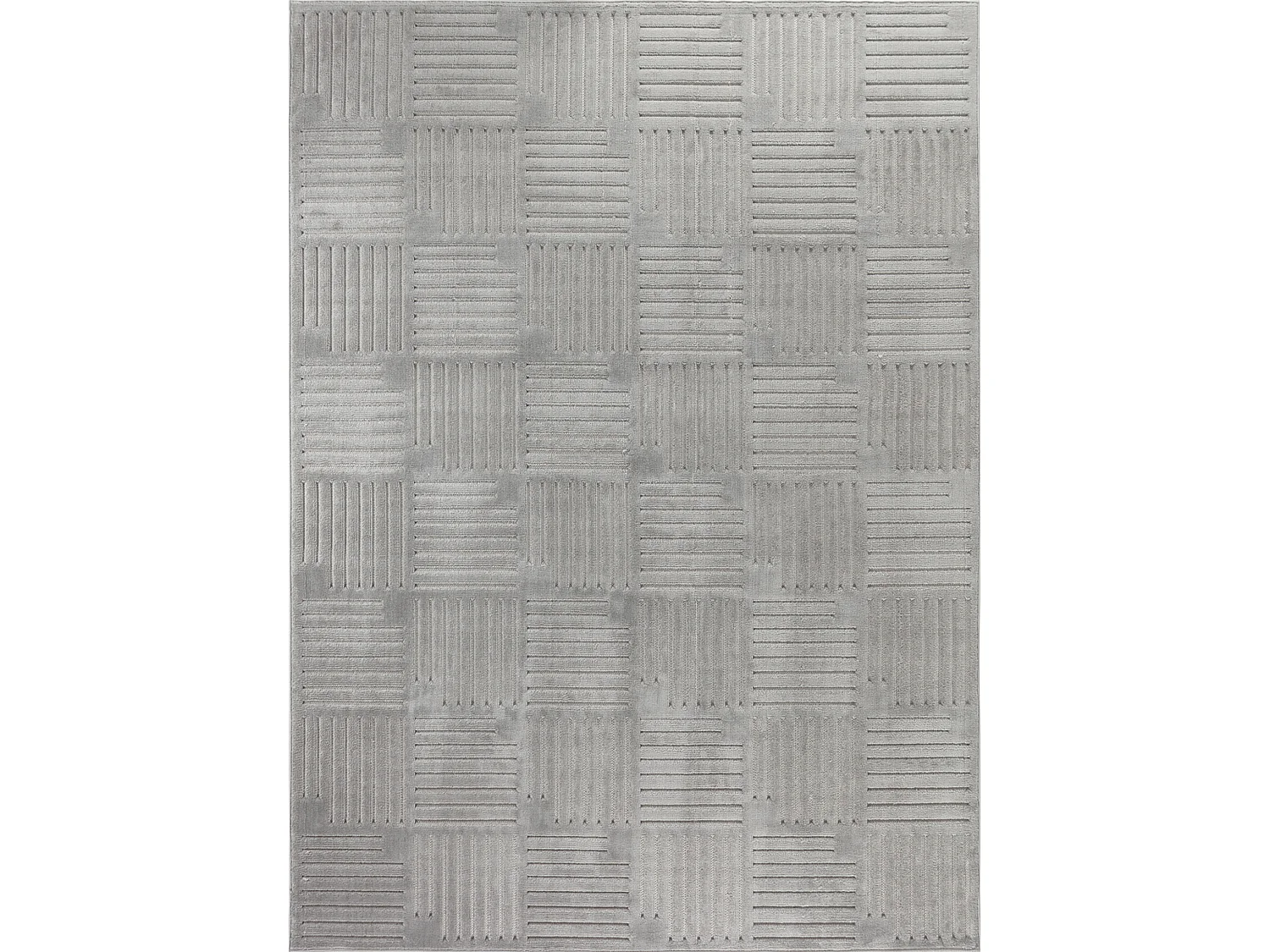 Tapis d'Intérieur/Extérieur Scandinave Moderne - Gris - 160x220cm - MIDORI
