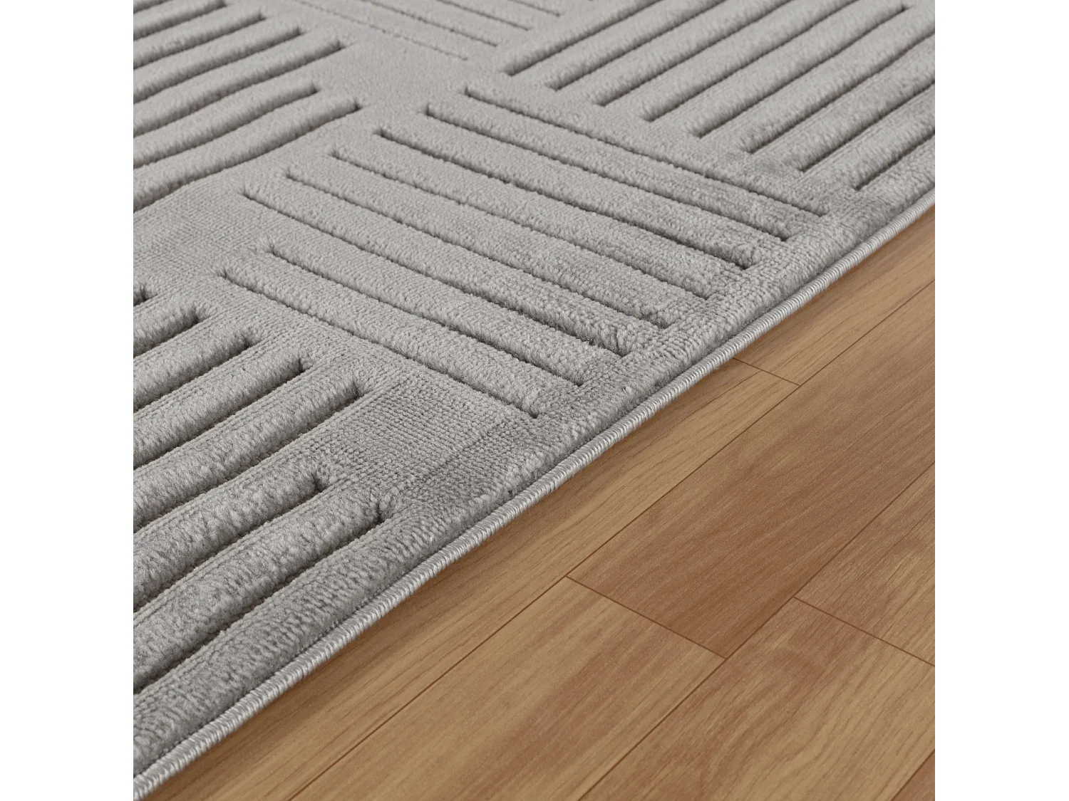 Tapis d'Intérieur/Extérieur Scandinave Moderne - Gris - 160x220cm - MIDORI