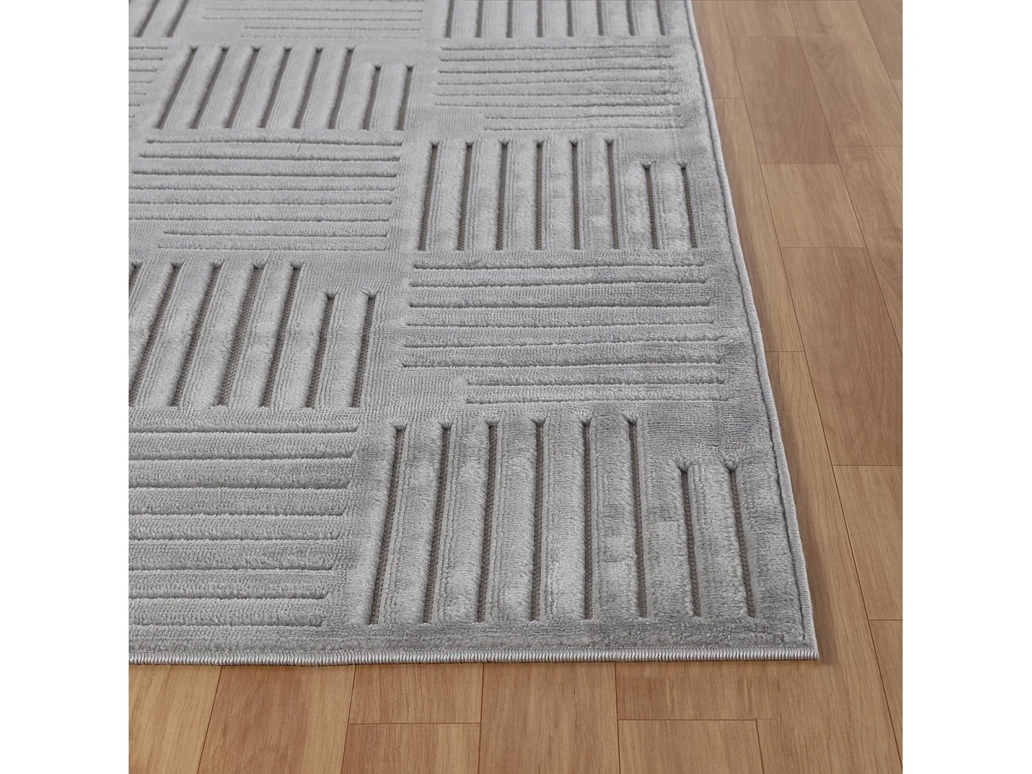 Tapis d'Intérieur/Extérieur Scandinave Moderne - Gris - 160x220cm - MIDORI