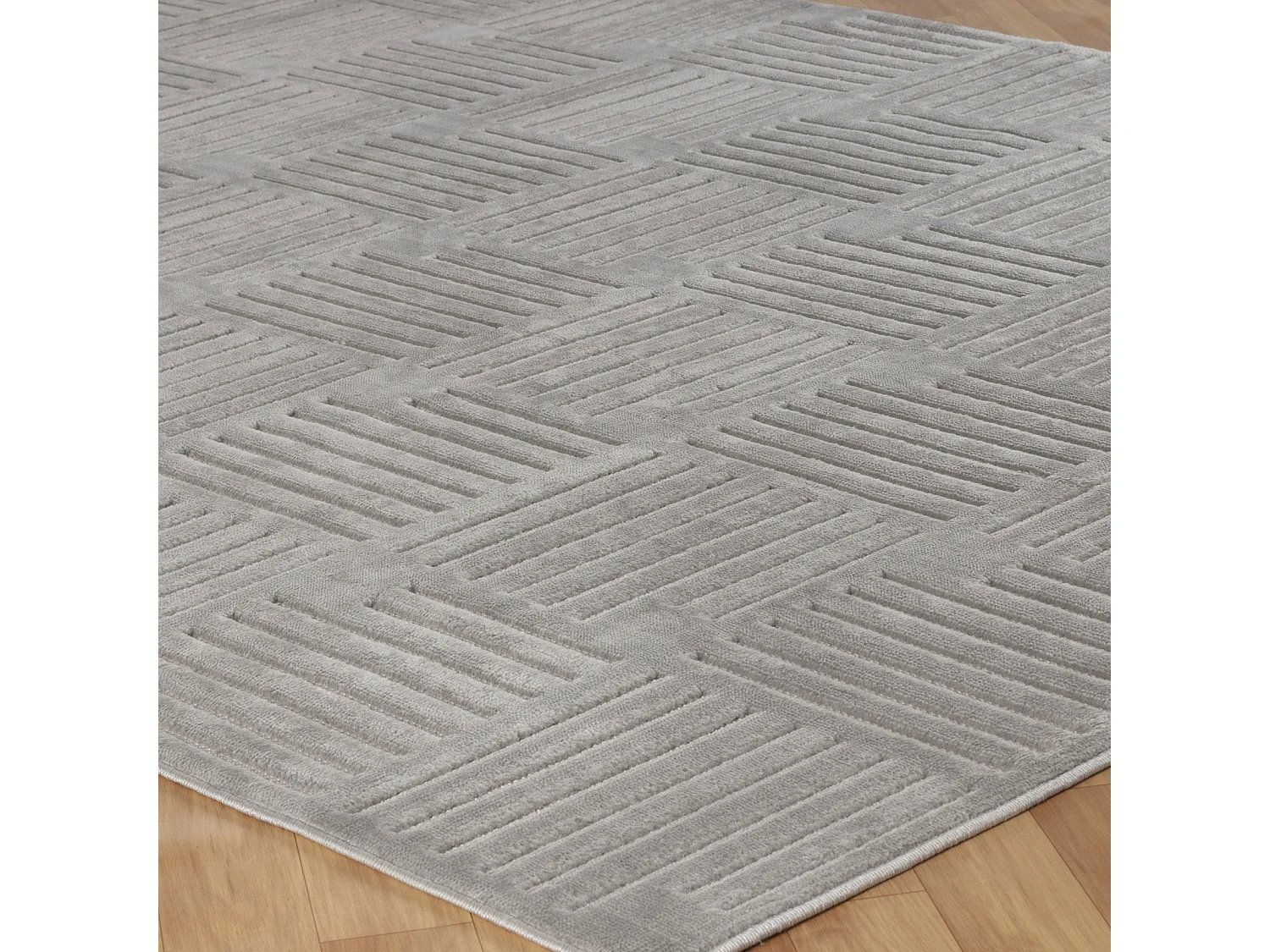 Tapis d'Intérieur/Extérieur Scandinave Moderne - Gris - 160x220cm - MIDORI