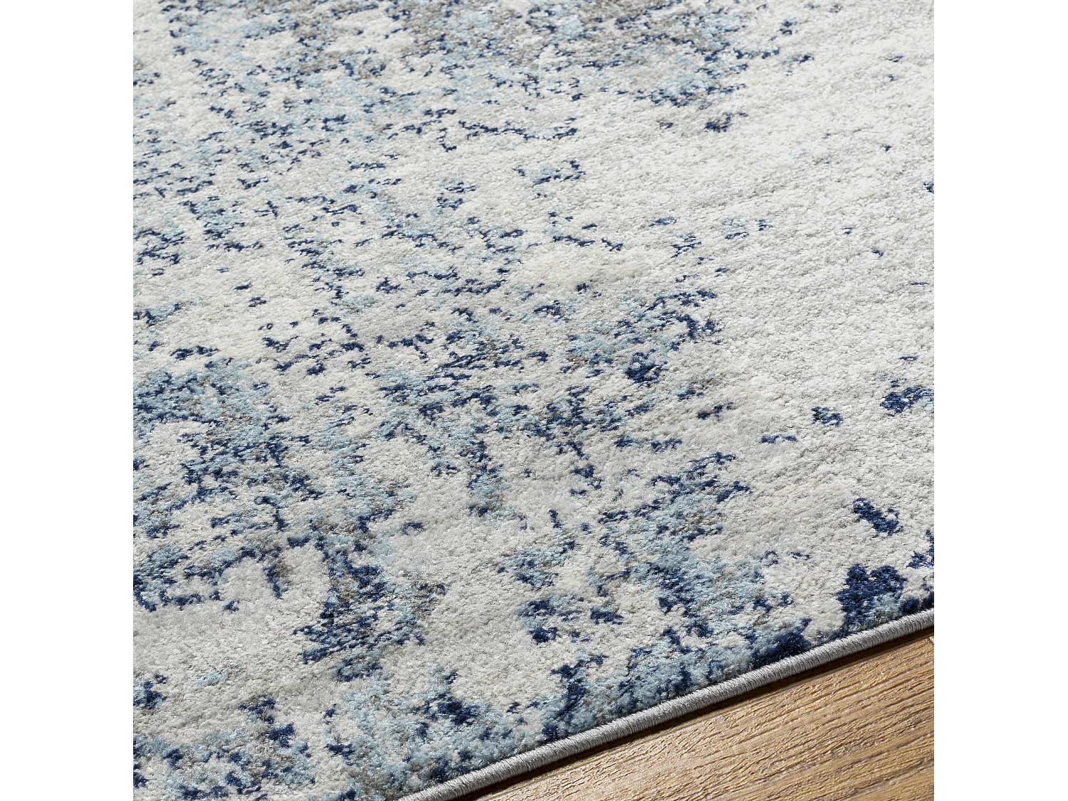 Tapis Abstrait Moderne - Bleu/Gris/Blanc - 120x170cm - SARAH