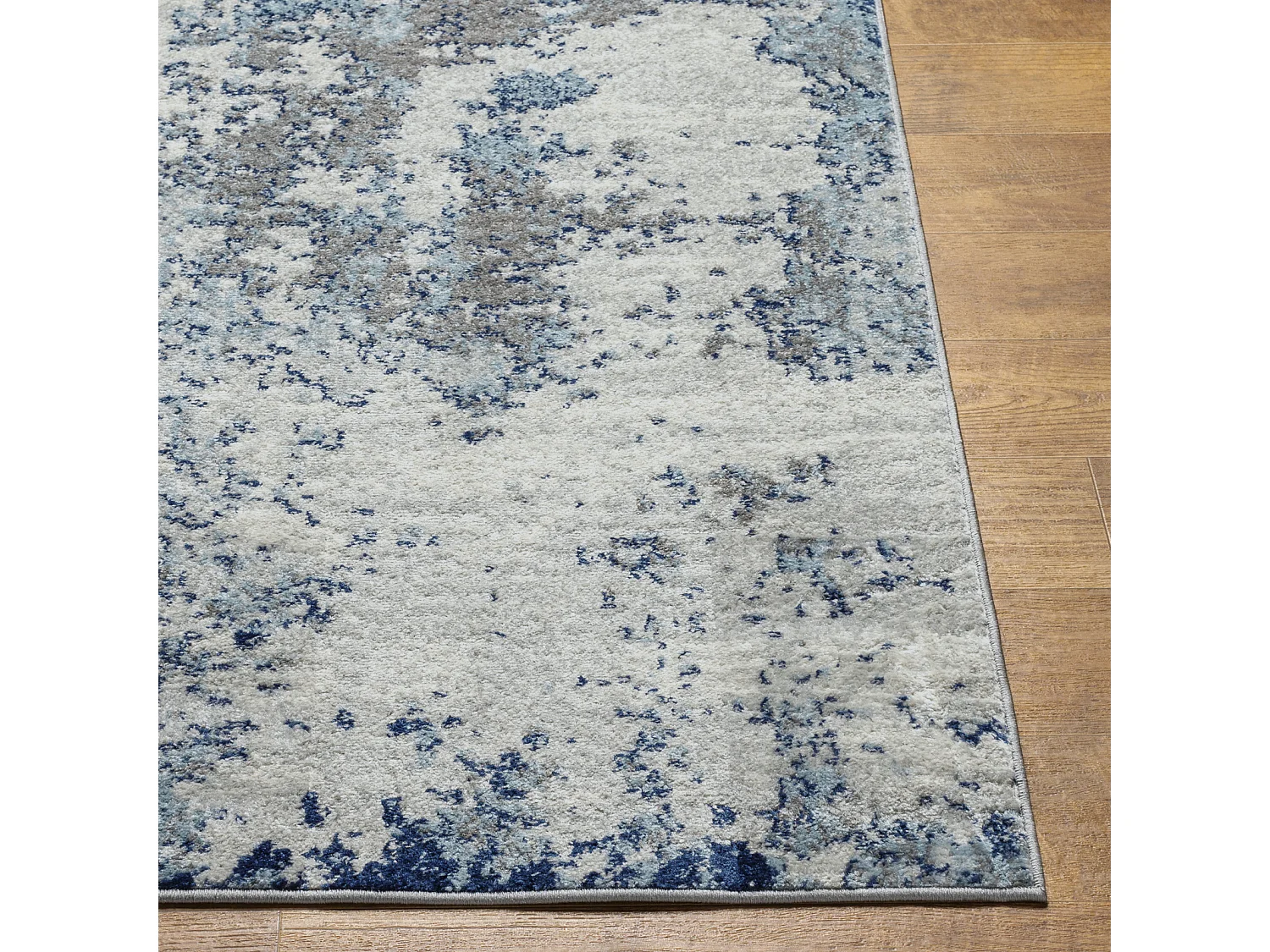 Tapis Abstrait Moderne - Bleu/Gris/Blanc - 120x170cm - SARAH