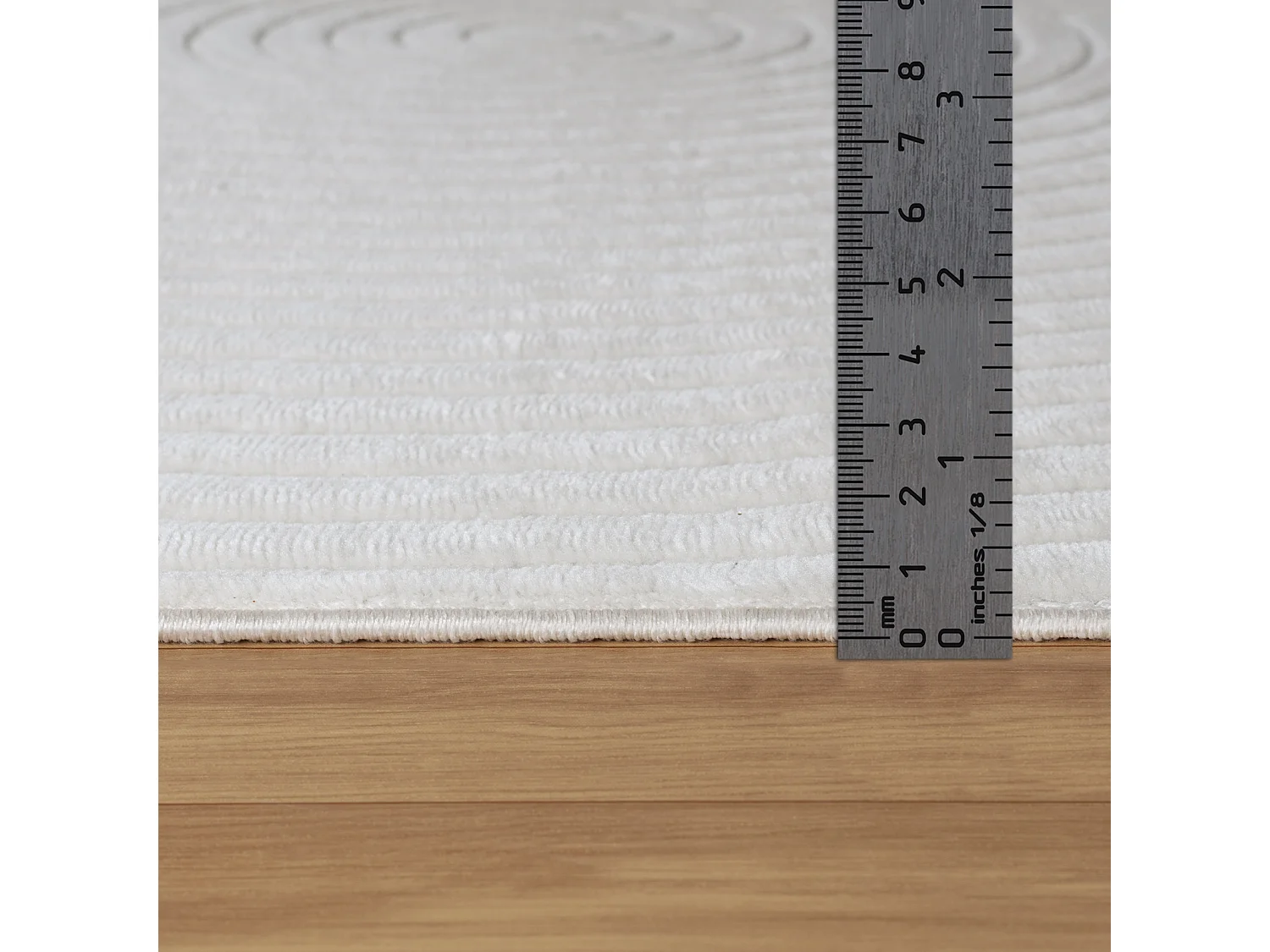 Tapis d'Intérieur/Extérieur Scandinave Moderne - Blanc - 120x170cm - KOANA