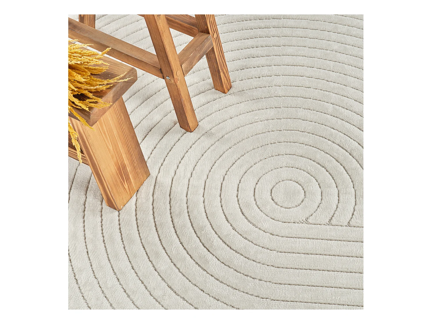 Modern Scandinavisch Tapijt - Wit - 120x170cm - KOANA