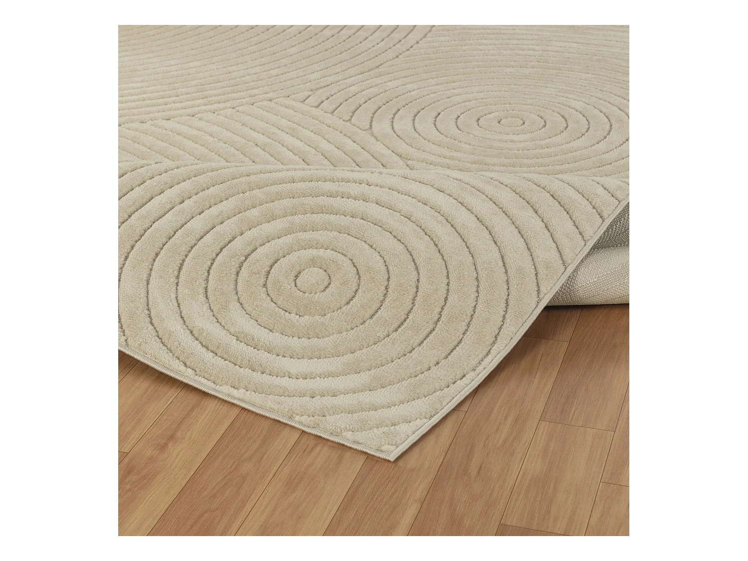 Tapis d'Intérieur/Extérieur Scandinave Moderne - Beige - 120x170cm - KOANA