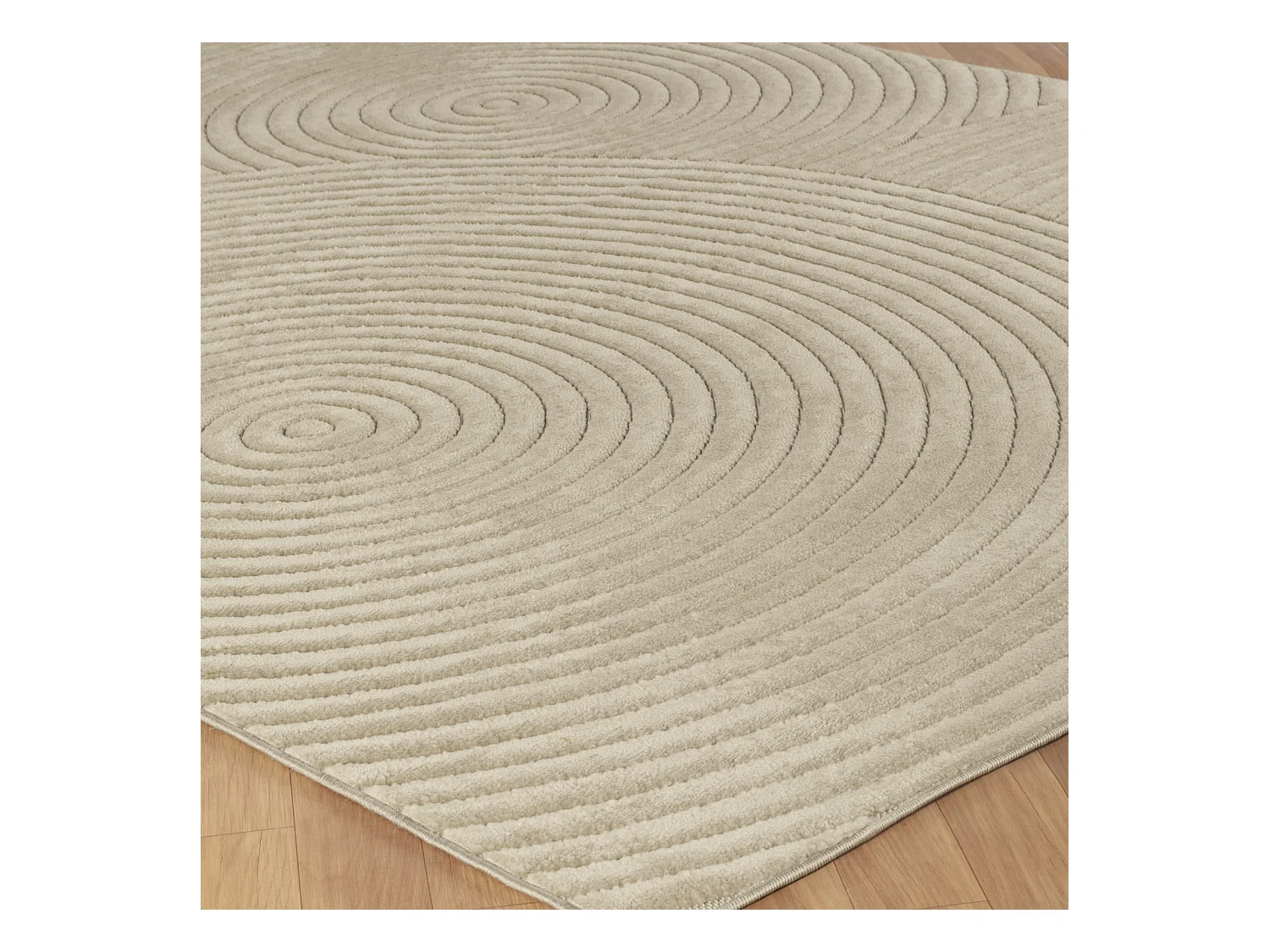 Tapis d'Intérieur/Extérieur Scandinave Moderne - Beige - 120x170cm - KOANA