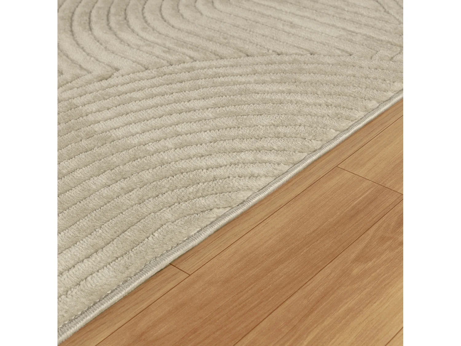 Tapis d'Intérieur/Extérieur Scandinave Moderne - Beige - 160x220cm - REYKO