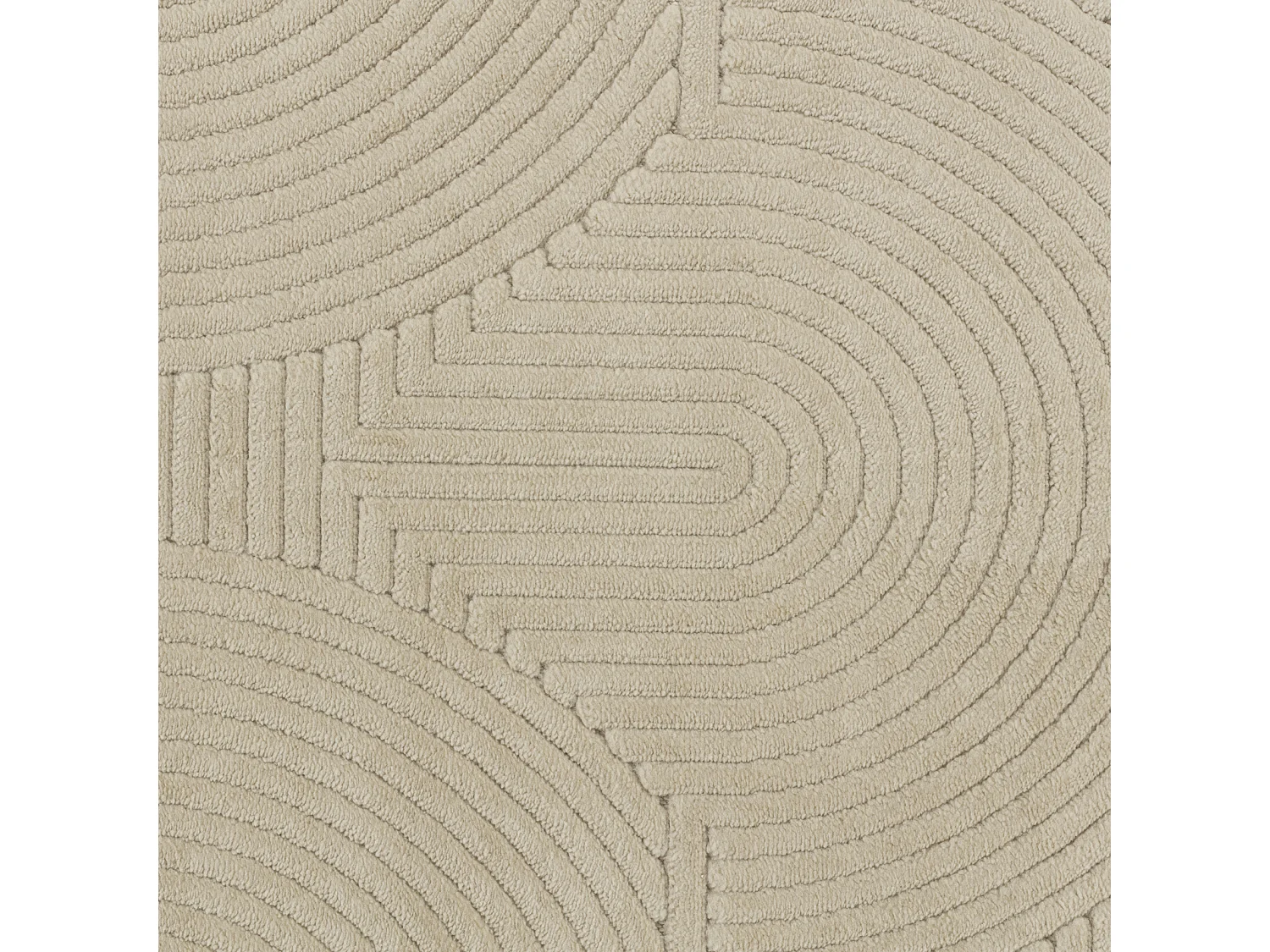 Tapis d'Intérieur/Extérieur Scandinave Moderne - Beige - 160x220cm - REYKO