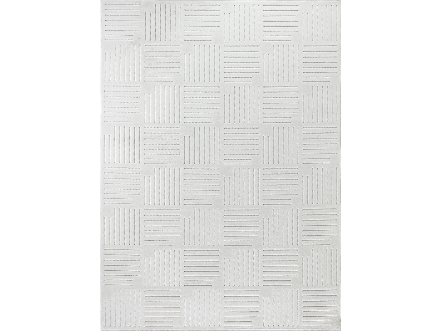 Modern Scandinavisch Tapijt - Wit - 120x170cm - MIDORI