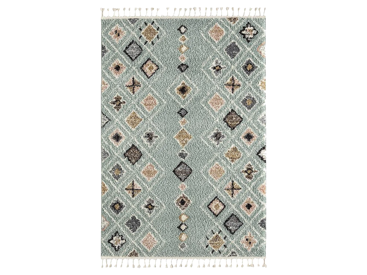 Tappeto berbero tessuto con motivo sahariano PASTEL E