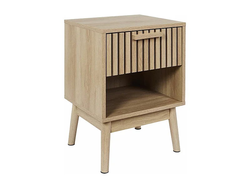 Chevet en bois 1 tiroir Klaus (Lot de 2)