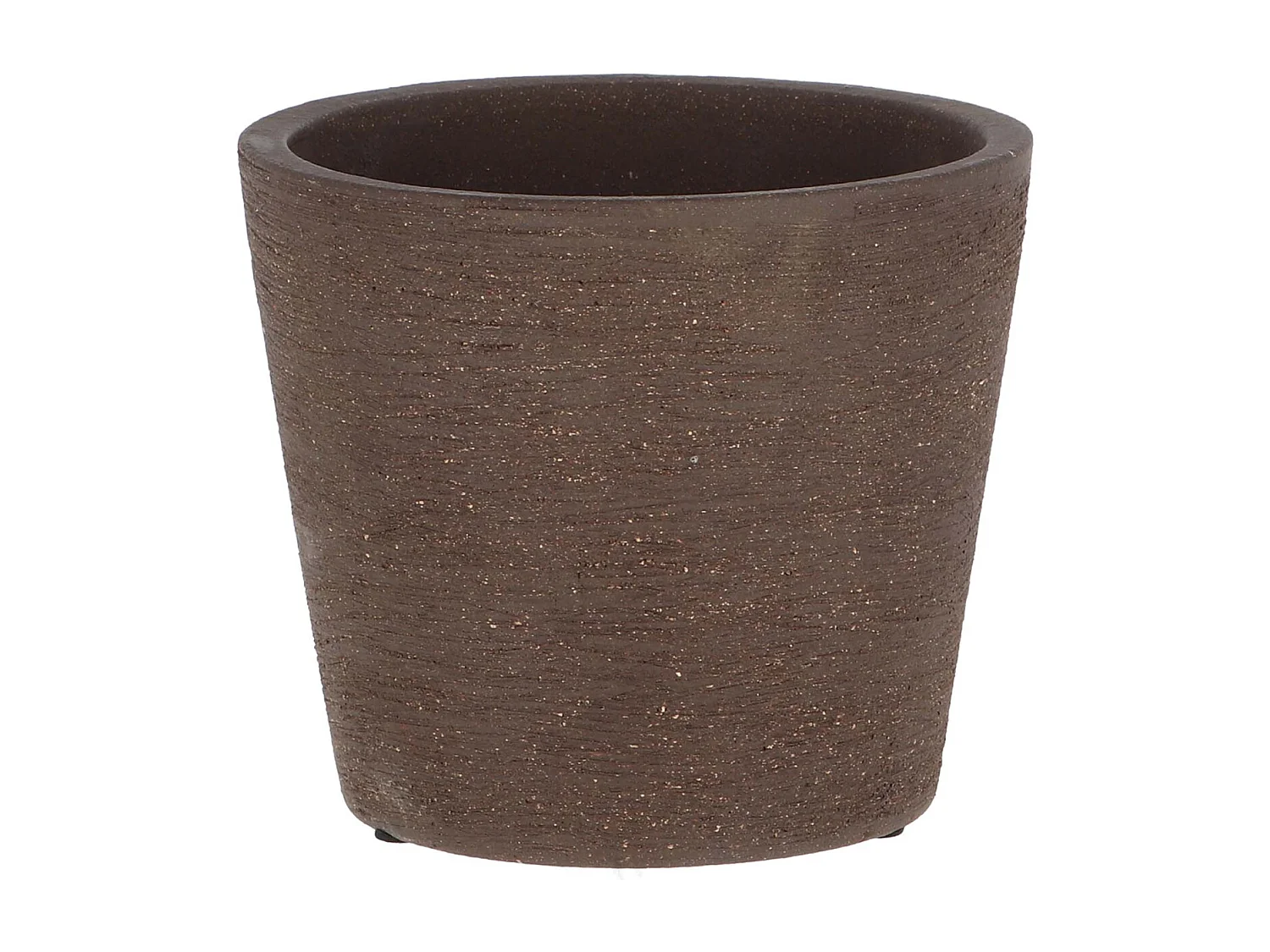 Pot de fleur en terre cuite non verni marron 15 cm