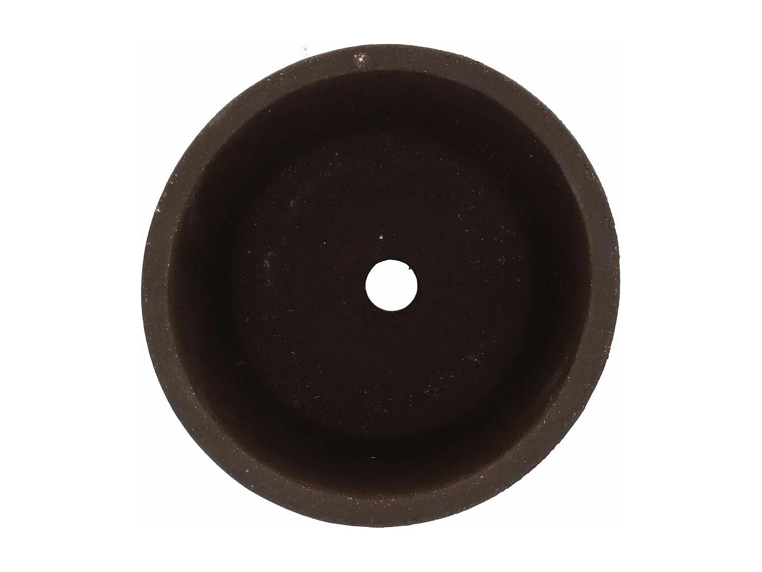 Pot de fleur en terre cuite non verni marron 15 cm