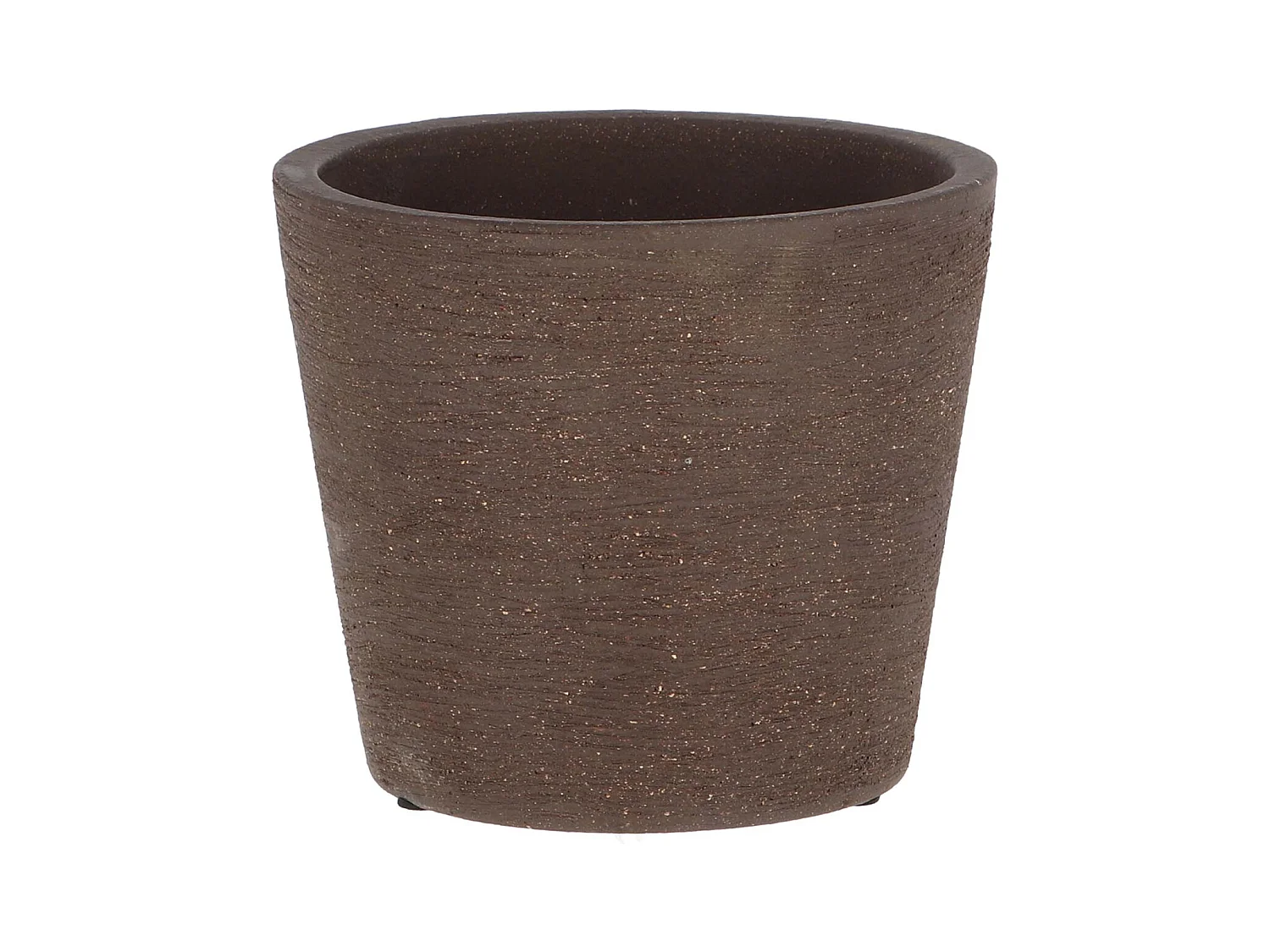 Pot de fleur en terre cuite non verni marron 13 cm