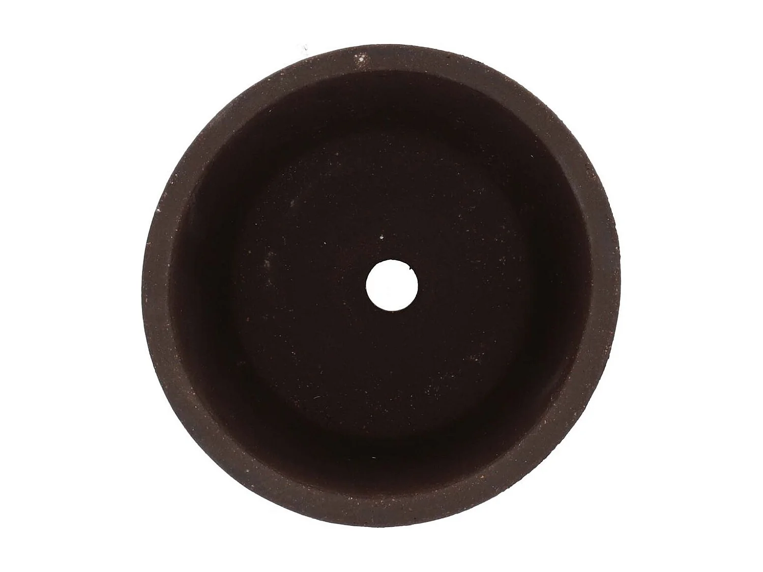 Pot de fleur en terre cuite non verni marron 15 cm