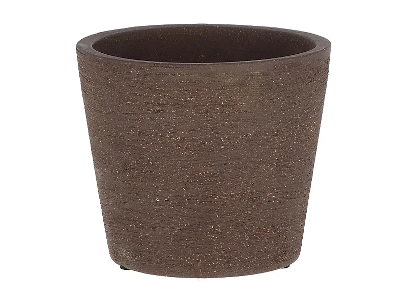Pot de fleur en terre cuite non verni marron 15 cm