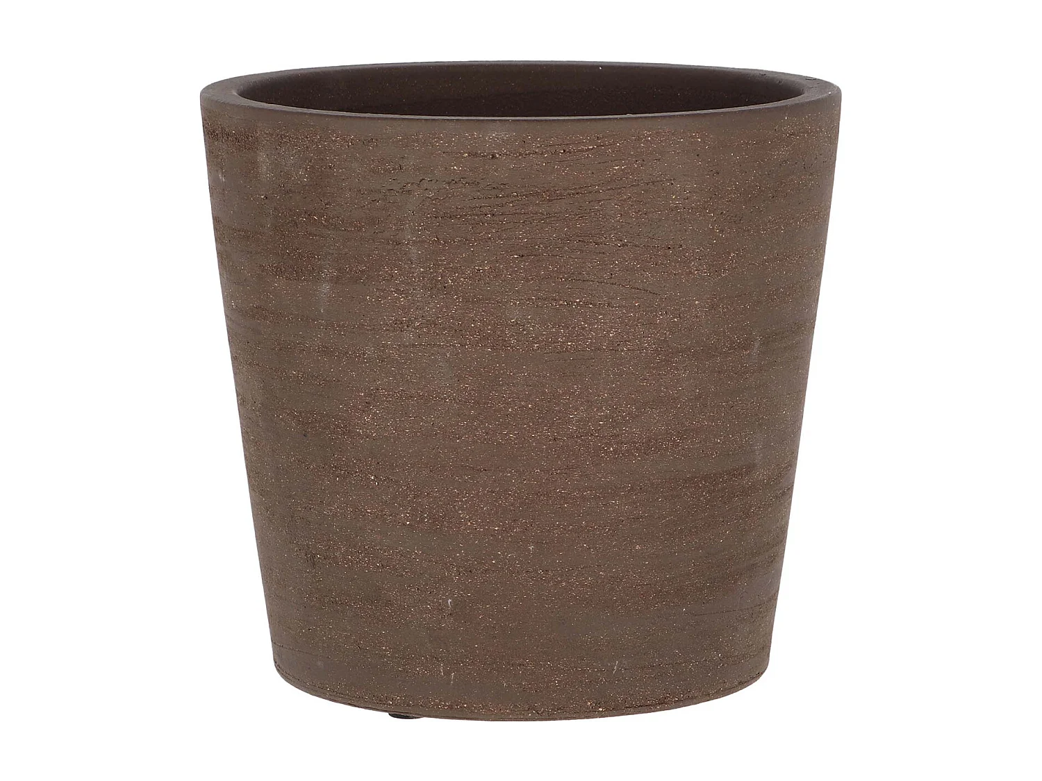 Pot de fleur en terre cuite non verni marron 25 cm