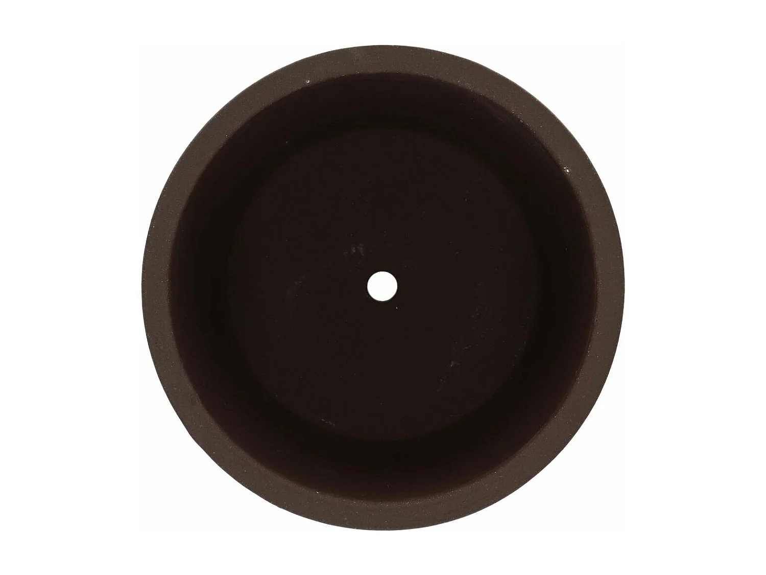 Pot de fleur en terre cuite non verni marron 25 cm