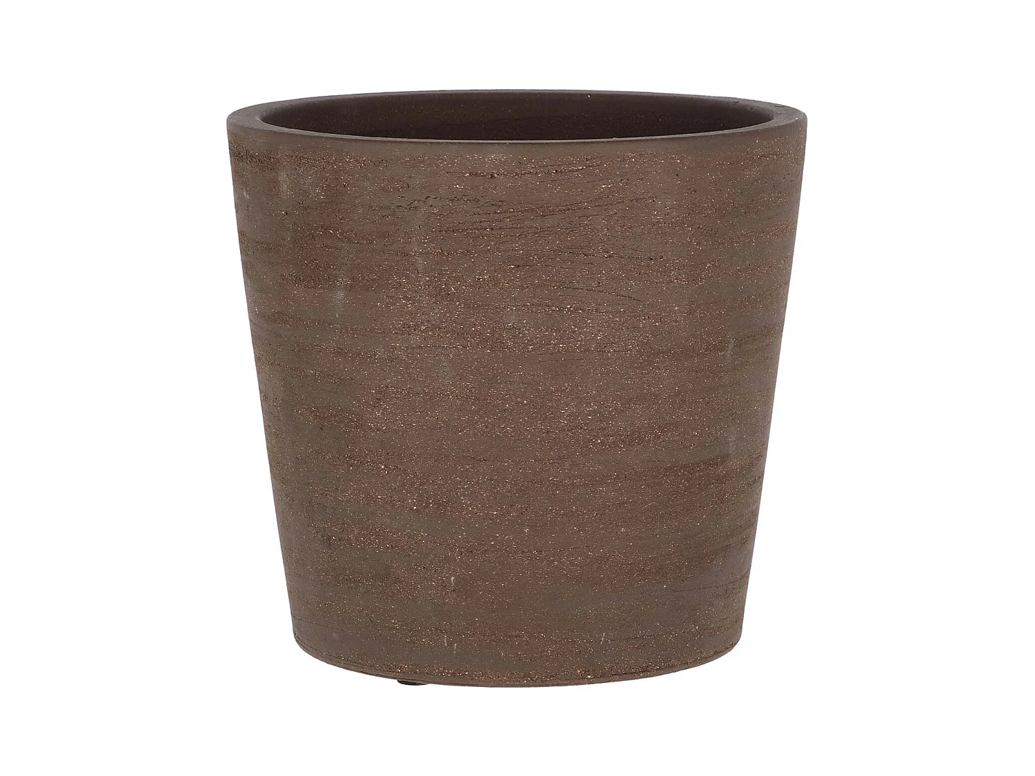 Pot de fleur en terre cuite non verni marron 23 cm