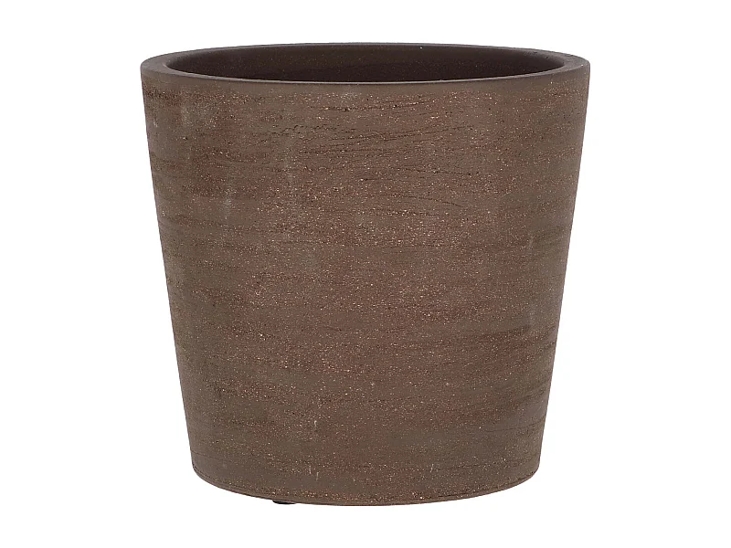 Pot de fleur en terre cuite non verni marron 25 cm