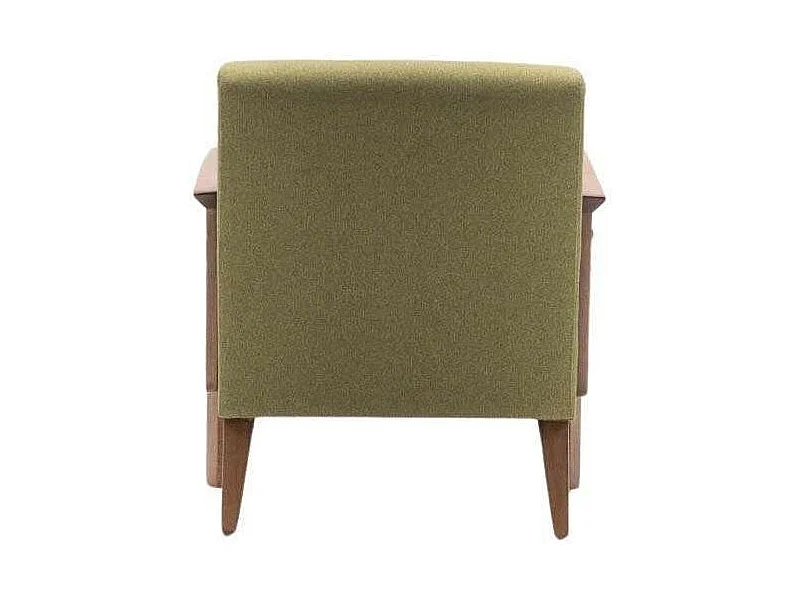 Fauteuil en tissu vert Kemer