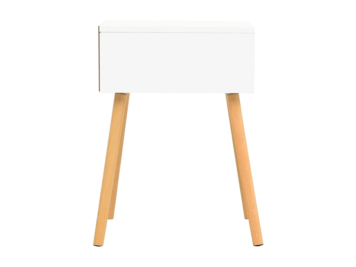 Tables de chevet 2 pcs Blanc/chêne sonoma Bois d'ingénierie