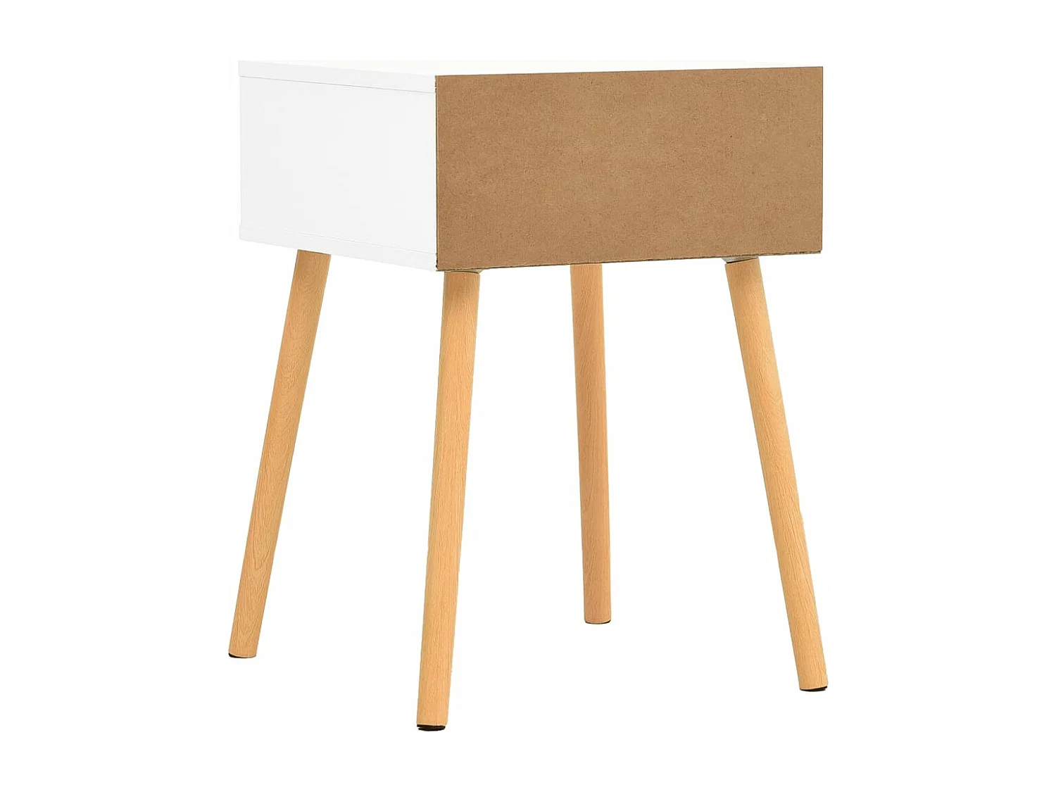 Tables de chevet 2 pcs Blanc/chêne sonoma Bois d'ingénierie