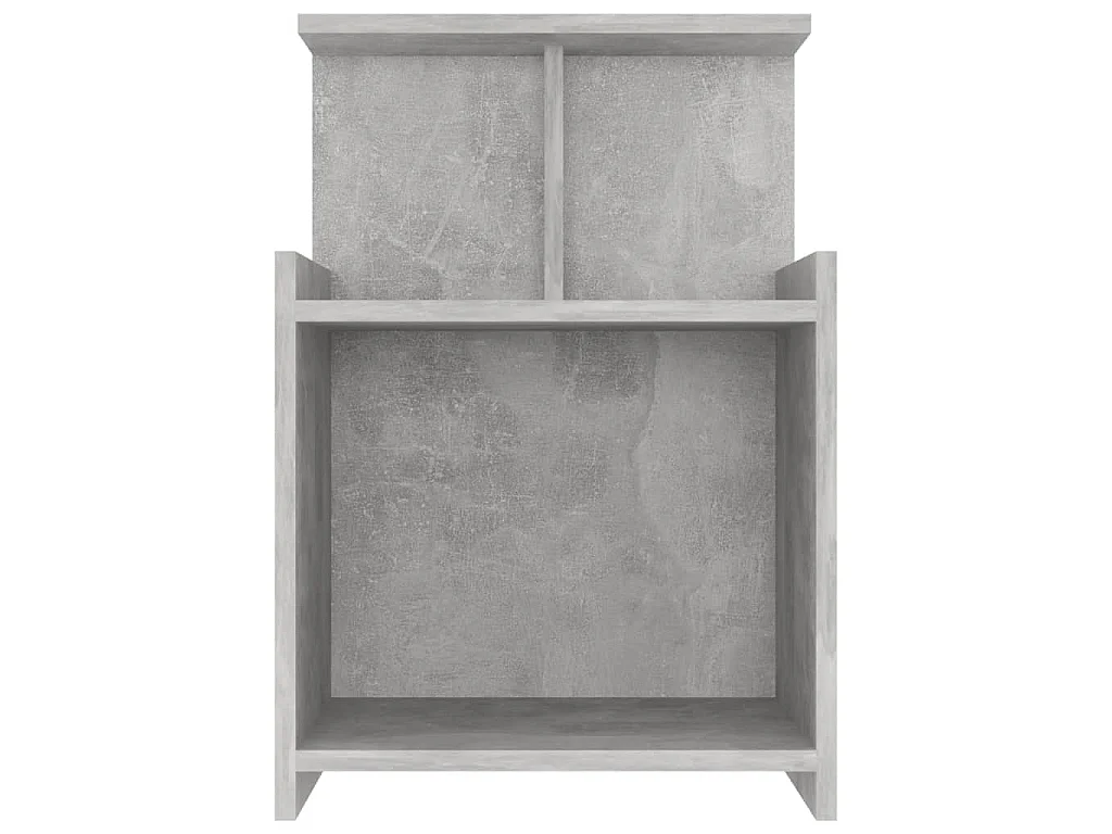 Tables de chevet 2 pcs Gris béton 40x35x60 cm Aggloméré