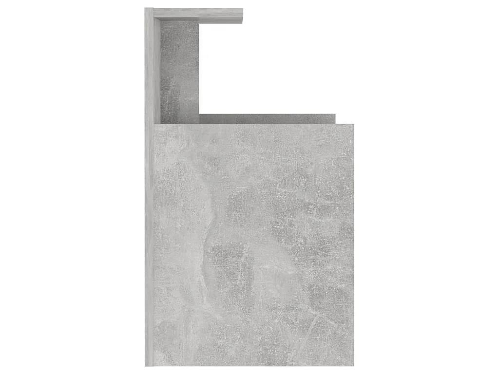 Tables de chevet 2 pcs Gris béton 40x35x60 cm Aggloméré