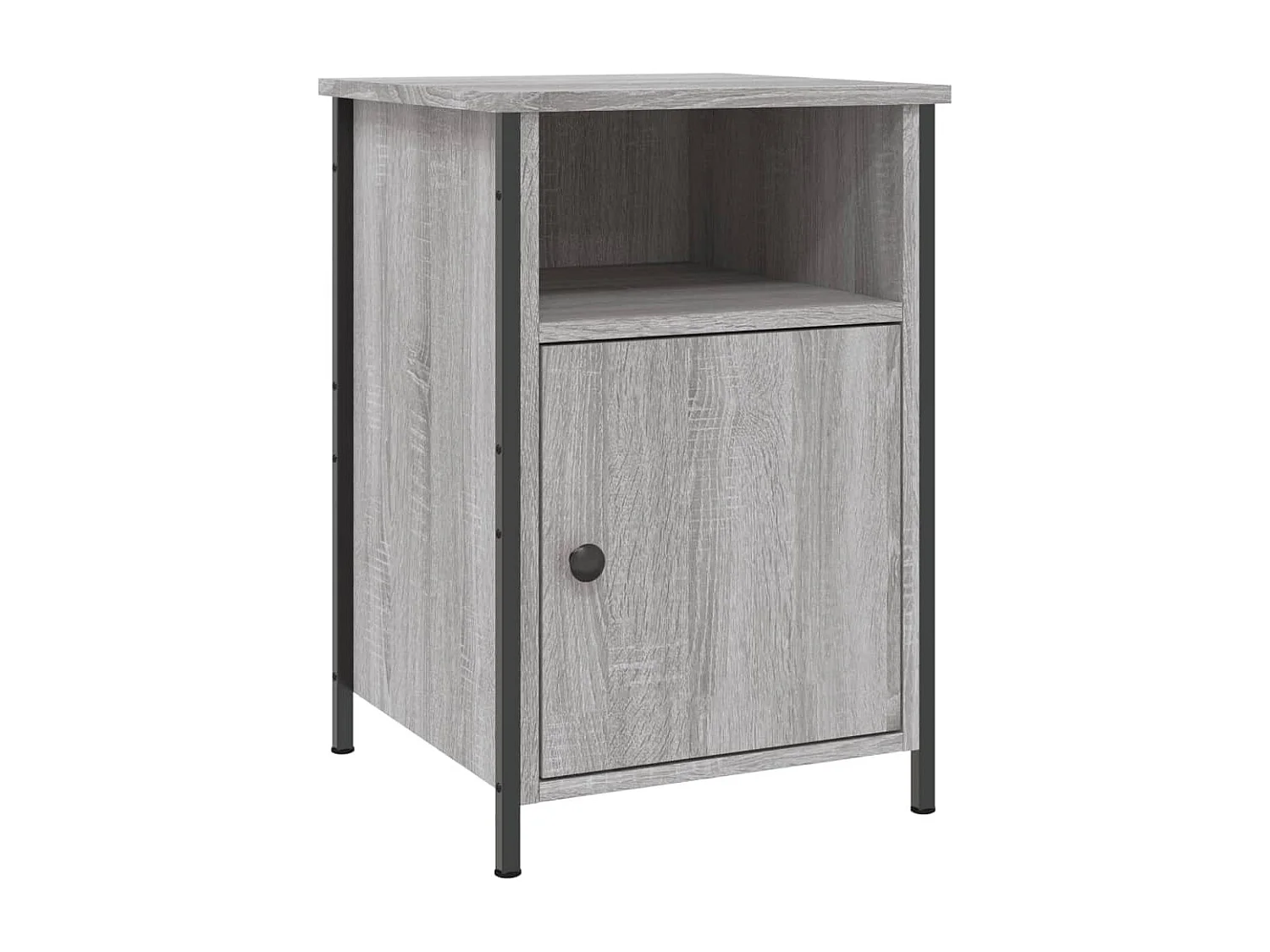 Table de chevet sonoma gris 40x42x60 cm bois d'ingénierie