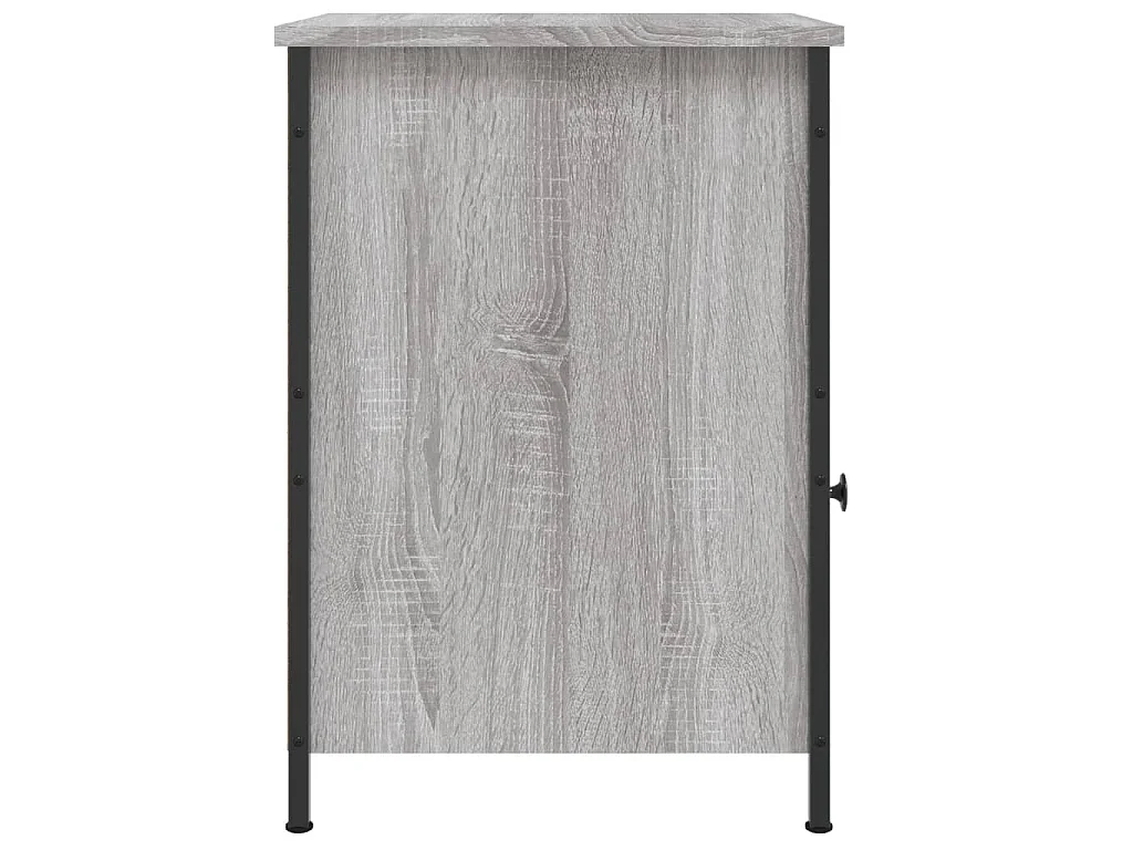 Table de chevet sonoma gris 40x42x60 cm bois d'ingénierie