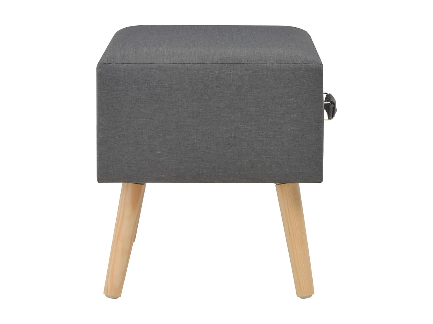 Tables de chevet 2 pcs Gris foncé 40x35x40 cm Tissu