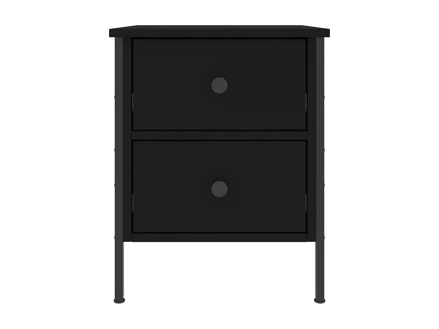 Nachttisch Schwarz 40x42x50 cm Holzwerkstoff