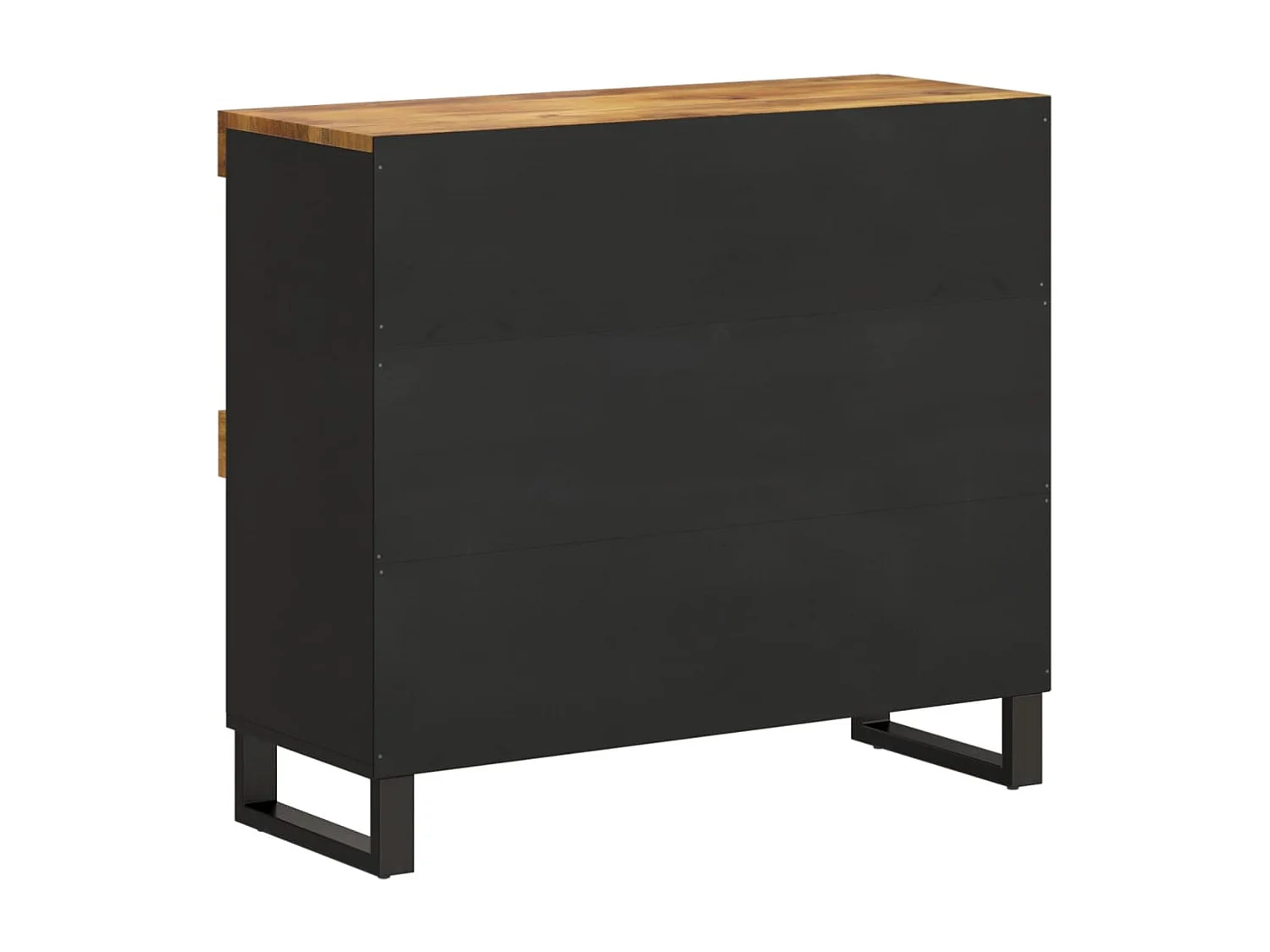 Bijzetkast 85x33x75 cm massief mangohout