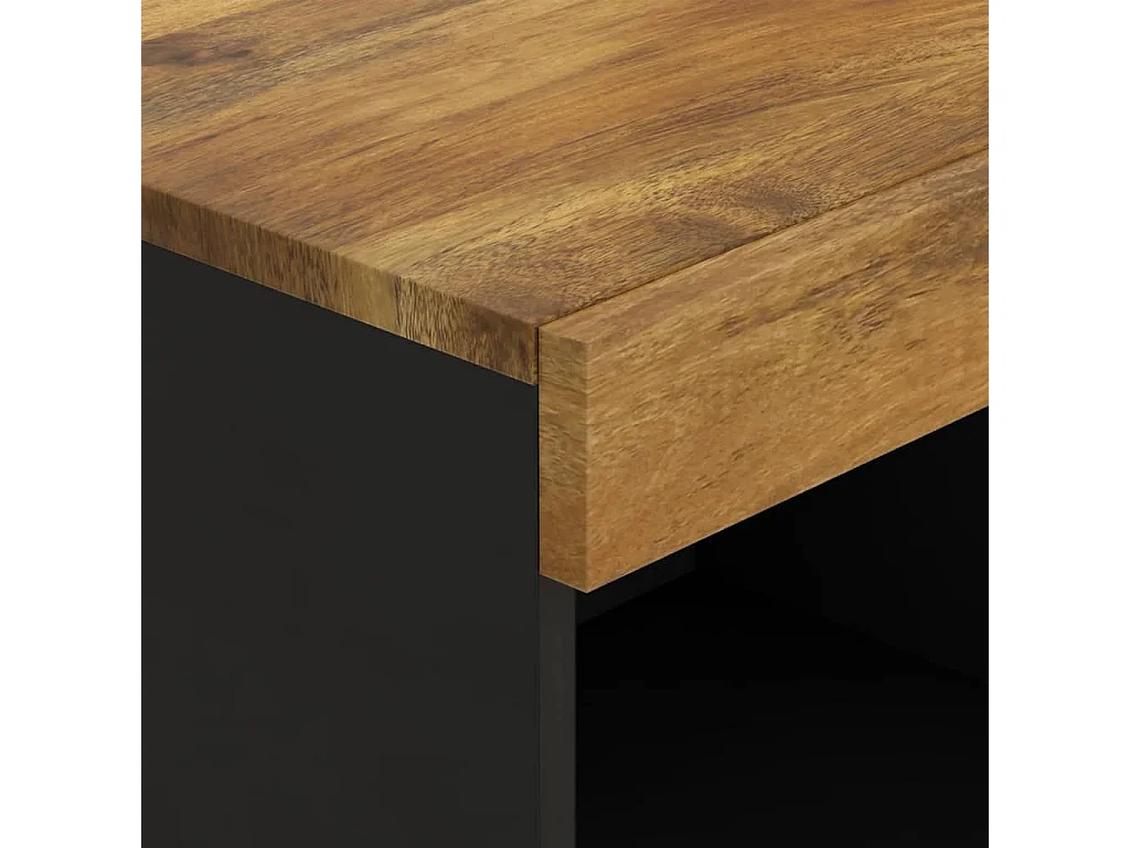 Bijzetkast 85x33x75 cm massief mangohout