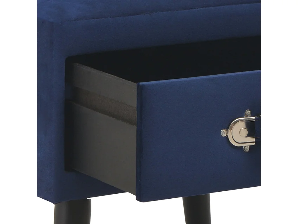 Nachtkastje 40x35x40 cm fluweel blauw
