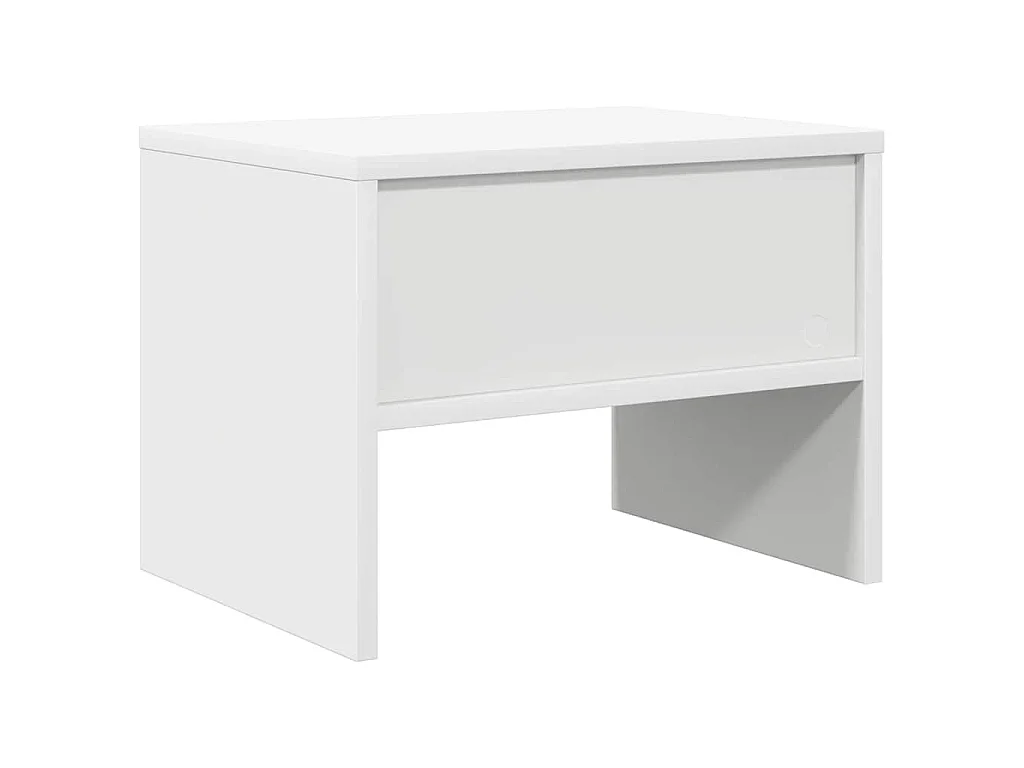 Tables de chevet 2 pcs Blanc 40x30x30 cm Bois d'ingénierie