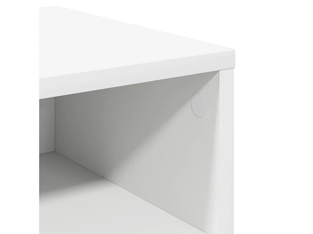 Tables de chevet 2 pcs Blanc 40x30x30 cm Bois d'ingénierie