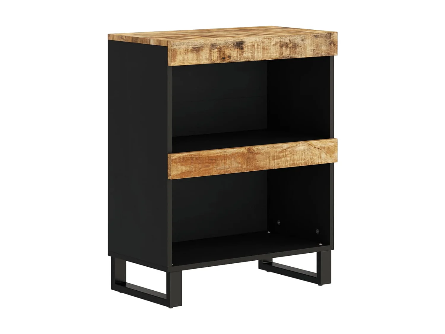 Bijzetkast 60x33x75 cm massief mangohout
