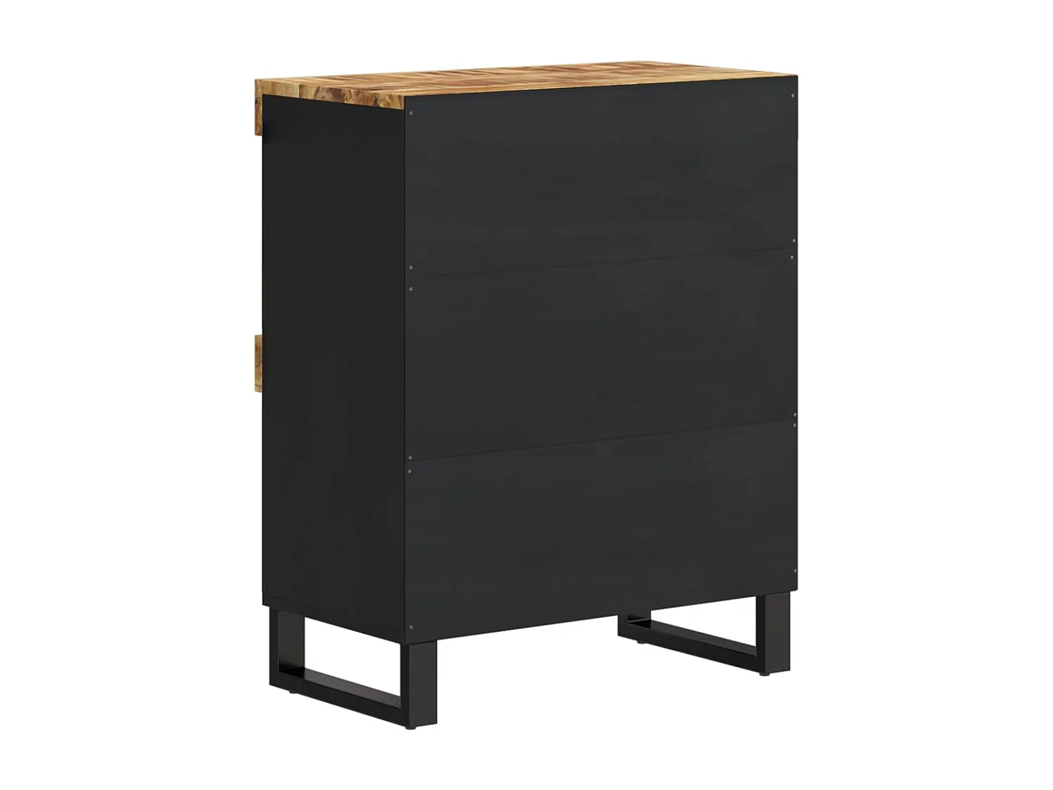 Bijzetkast 60x33x75 cm massief mangohout