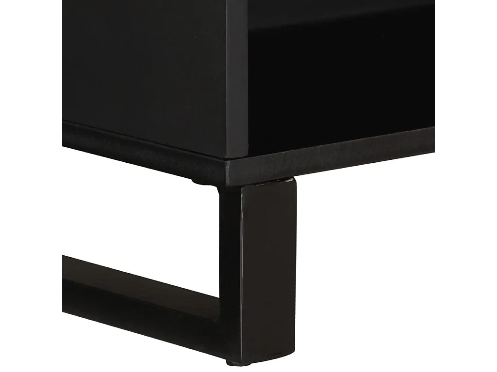 Bijzetkast 60x33x75 cm massief mangohout