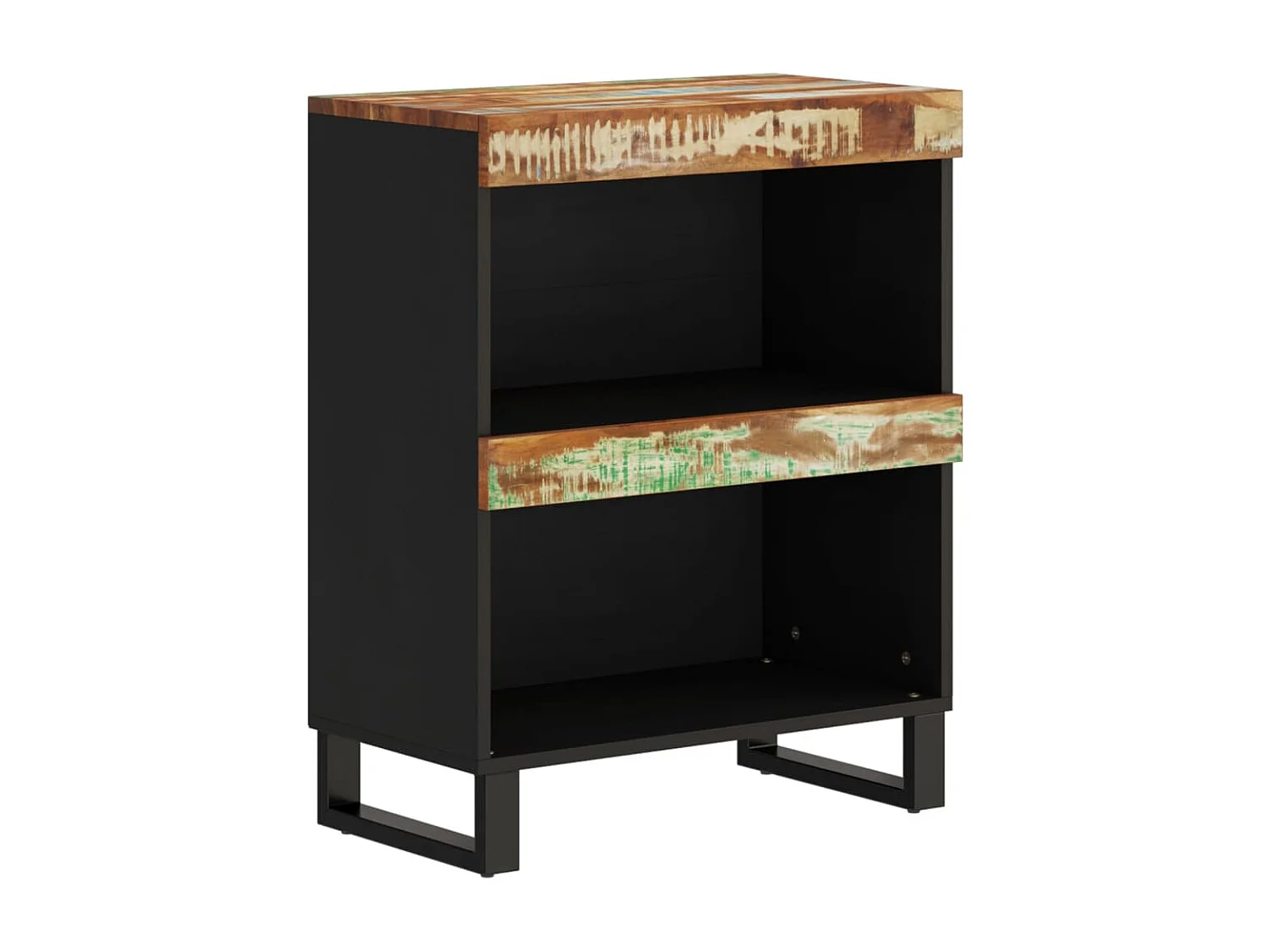 Armoire latérale 60x33x75 cm bois massif de récupération