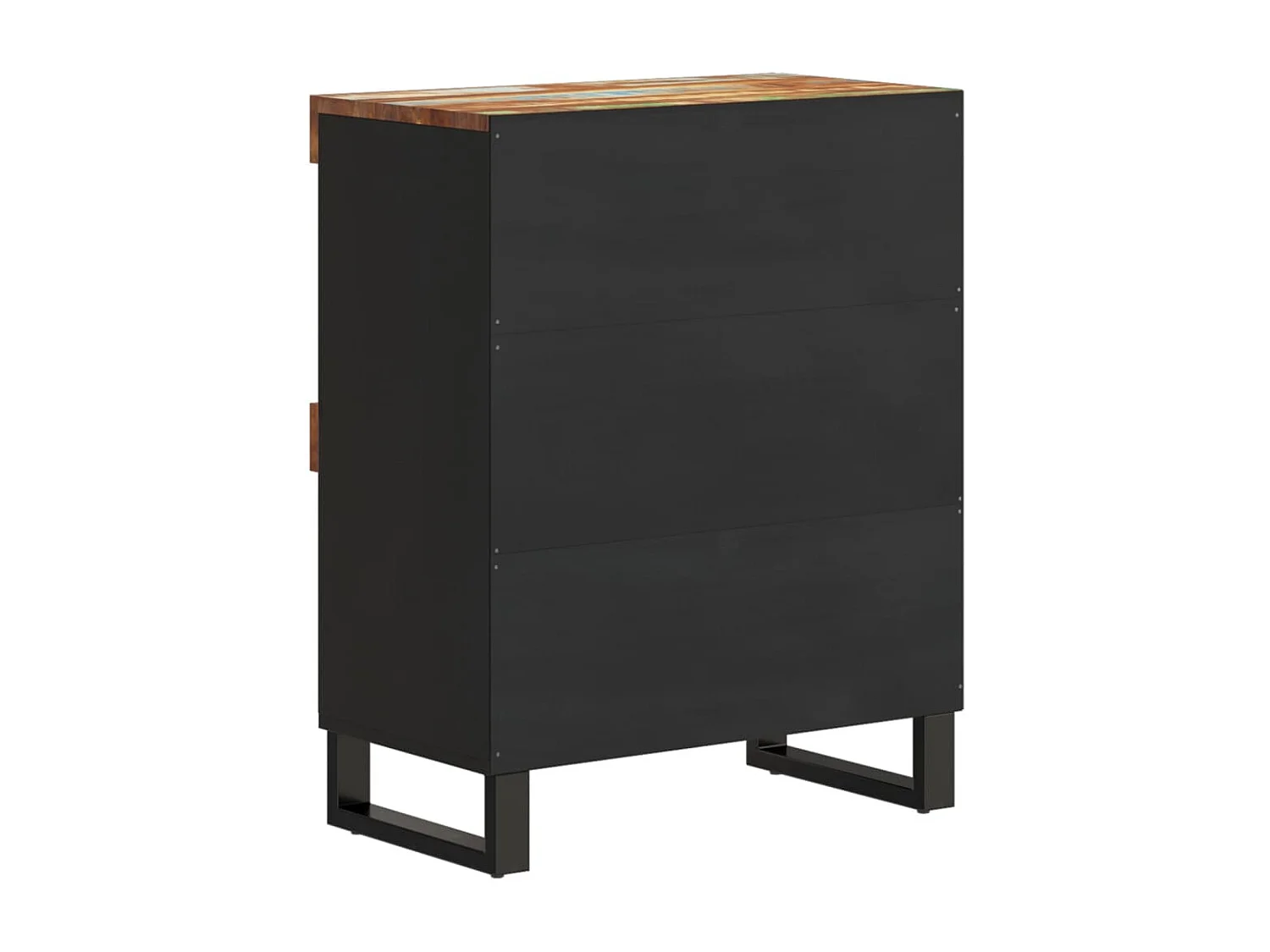Armoire latérale 60x33x75 cm bois massif de récupération