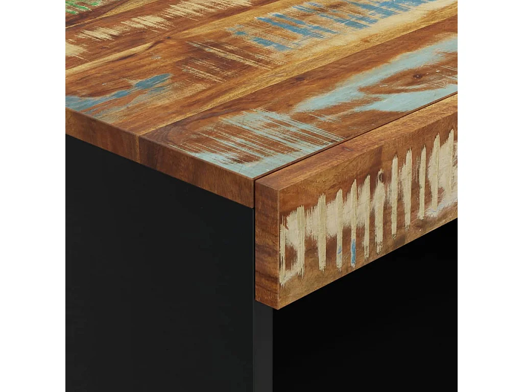 Armoire latérale 60x33x75 cm bois massif de récupération
